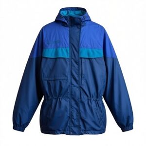 Vtg Columbia Ski Jacket Boulder Ridge 3 in 1 Parka Women Large Blue Coat